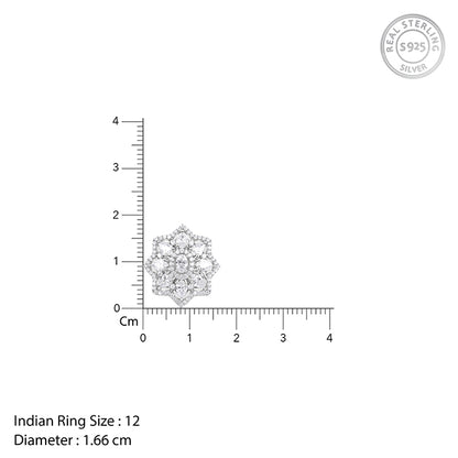 Silver Precious Petals Ring