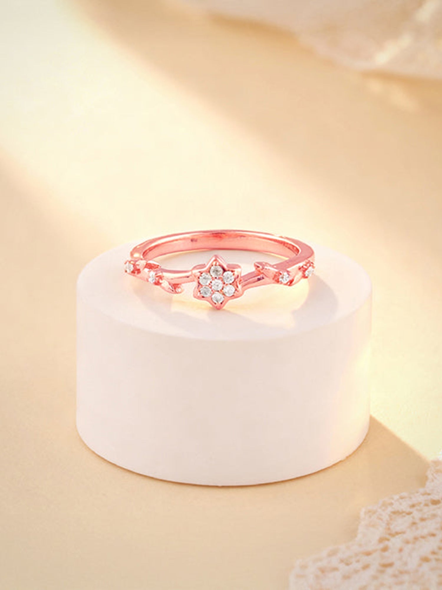 Rose Gold Flower Grace Ring