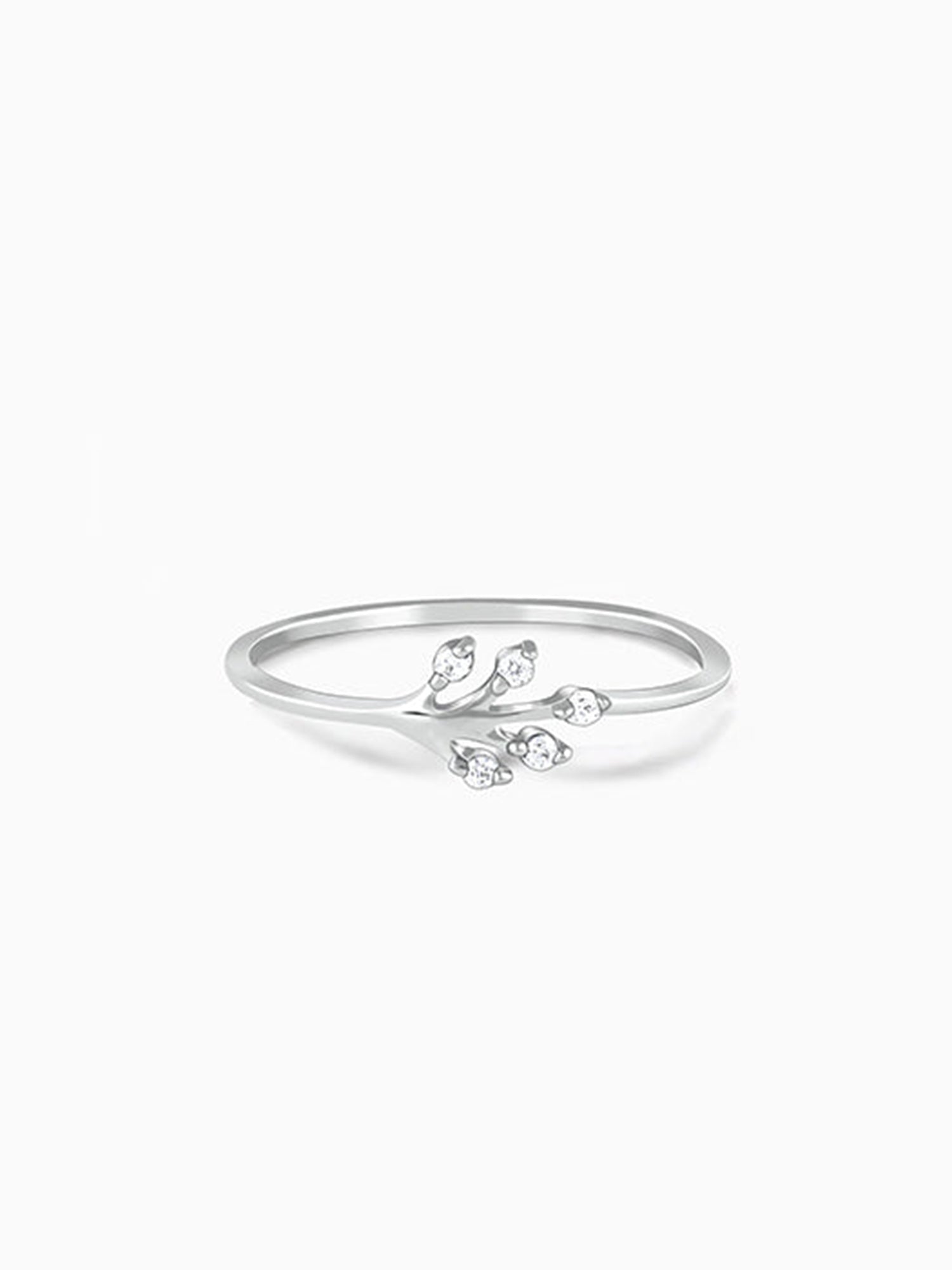 Silver Leaflet Ring