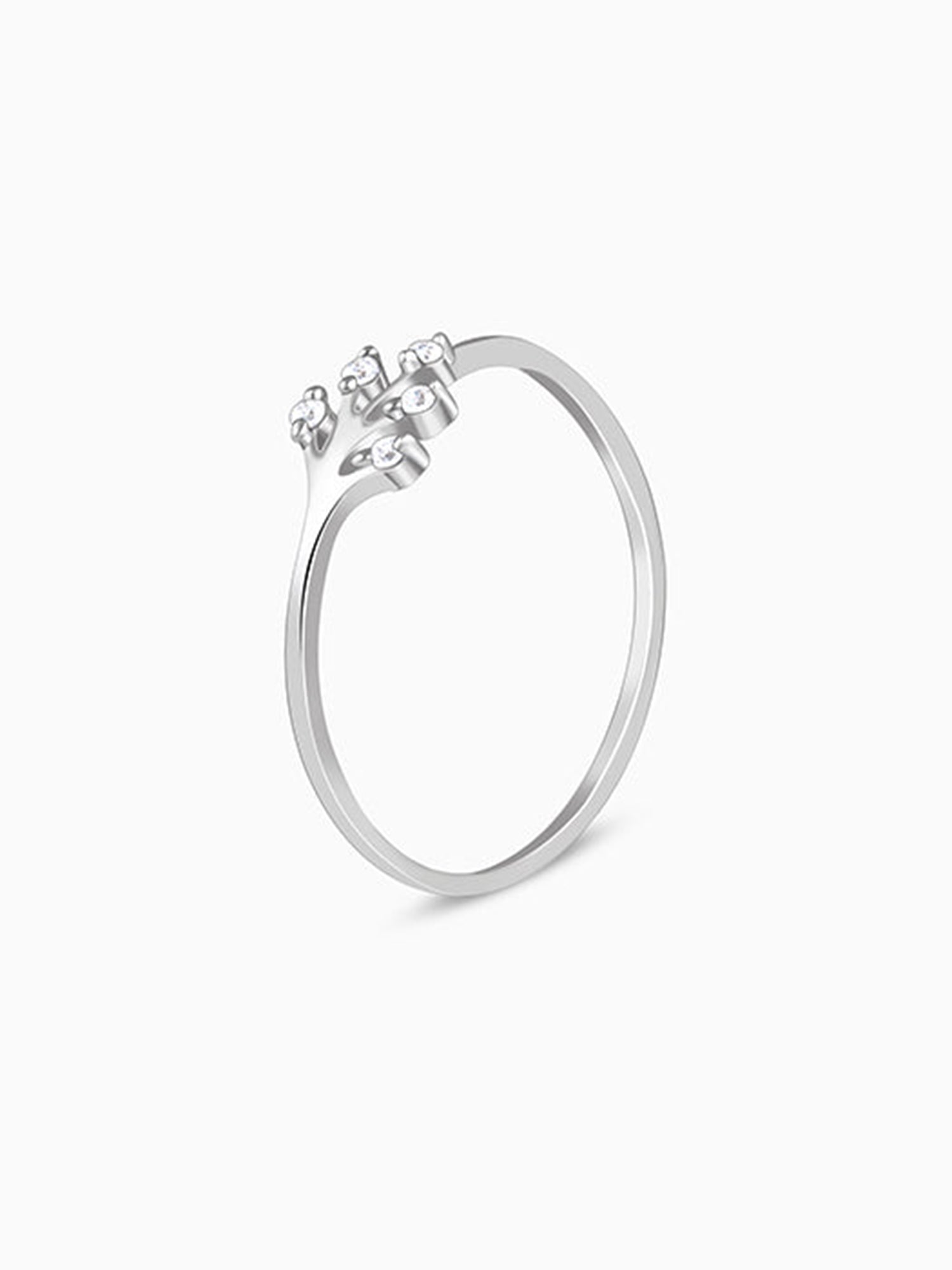 Silver Leaflet Ring