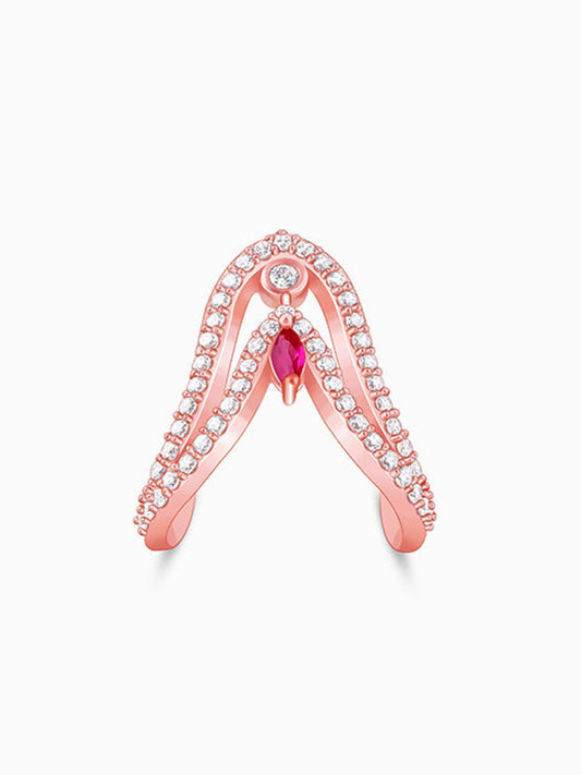 Rose Gold Sridevi Ring