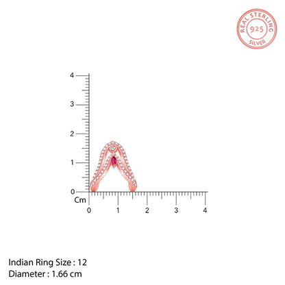 Rose Gold Sridevi Ring