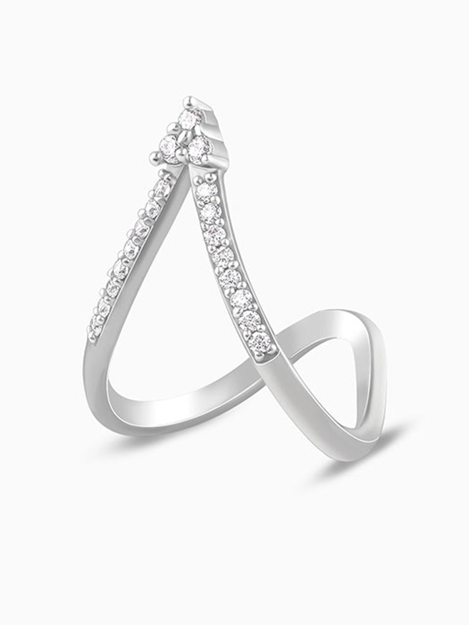 Silver Nargis Vanki Ring