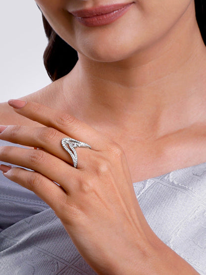 Silver Rekha Vanki Ring