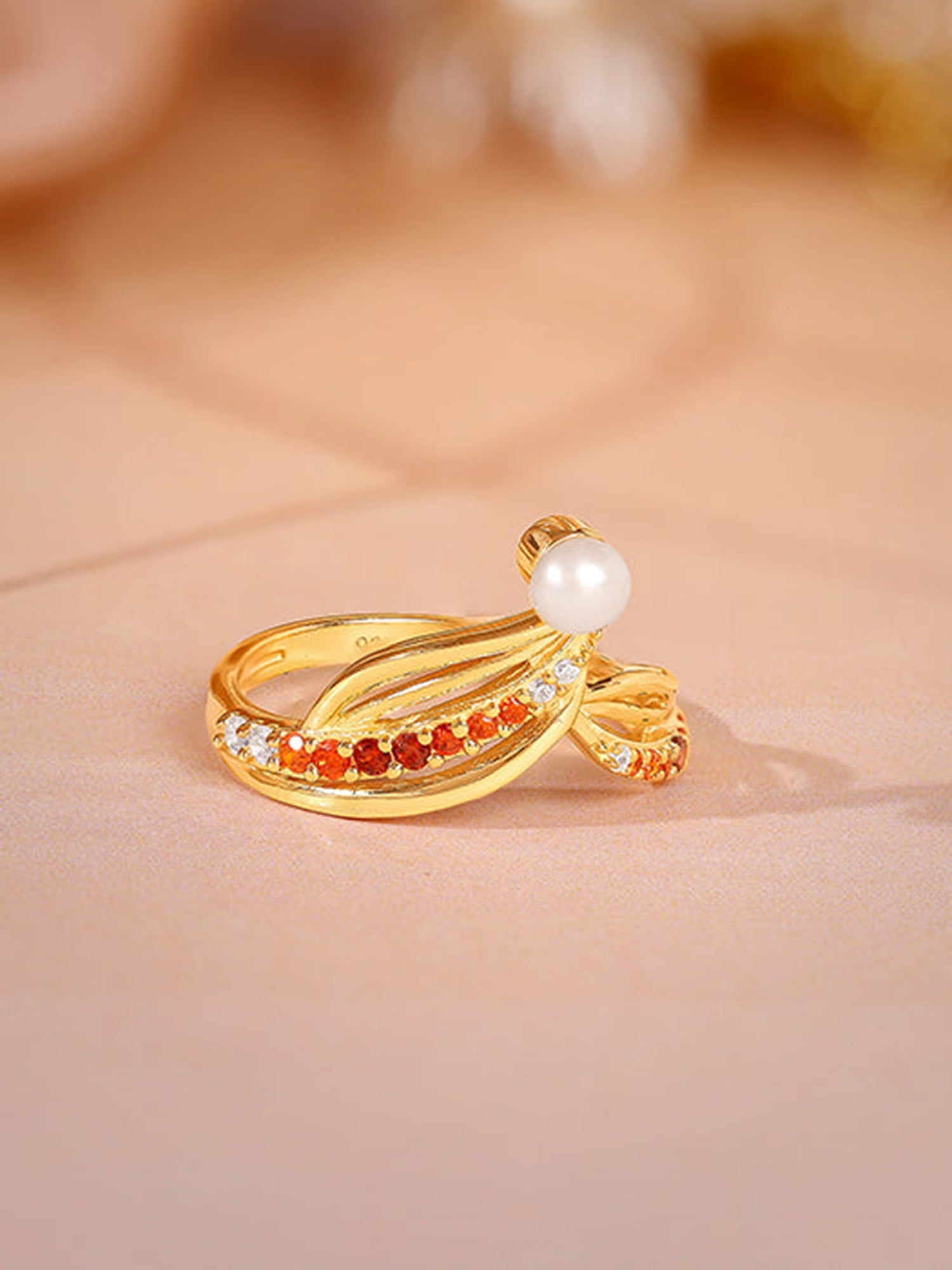 Golden Mahadevi Ring
