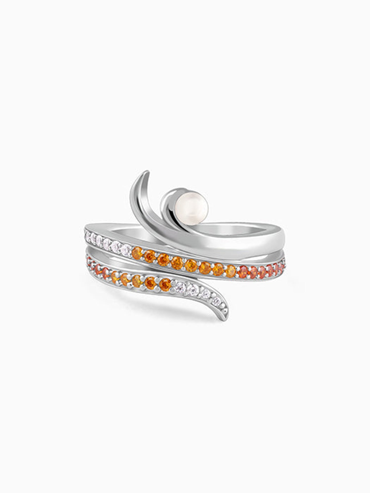Silver Layered Gaia Ring