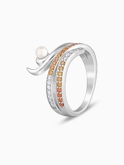 Silver Layered Gaia Ring