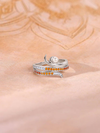 Silver Layered Gaia Ring