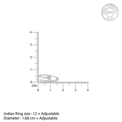 Silver Heartfelt Embrace Ring