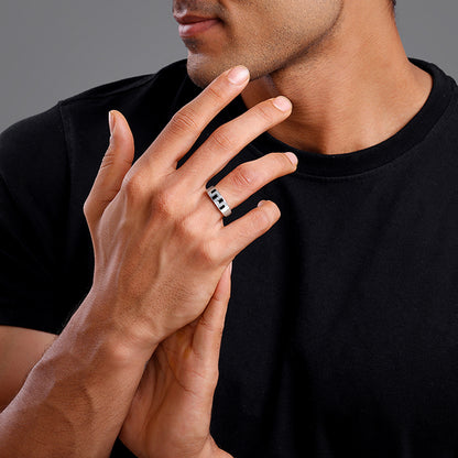 Silver Mystic Style Ring For Him