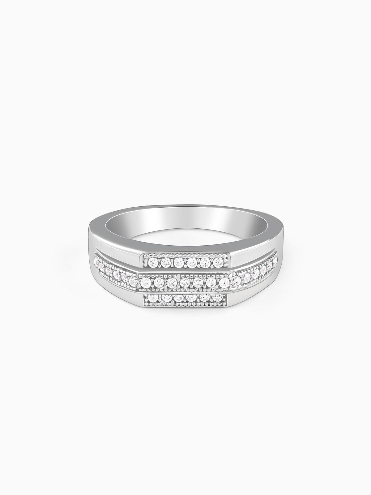 Silver Eternal Path Ring For Him