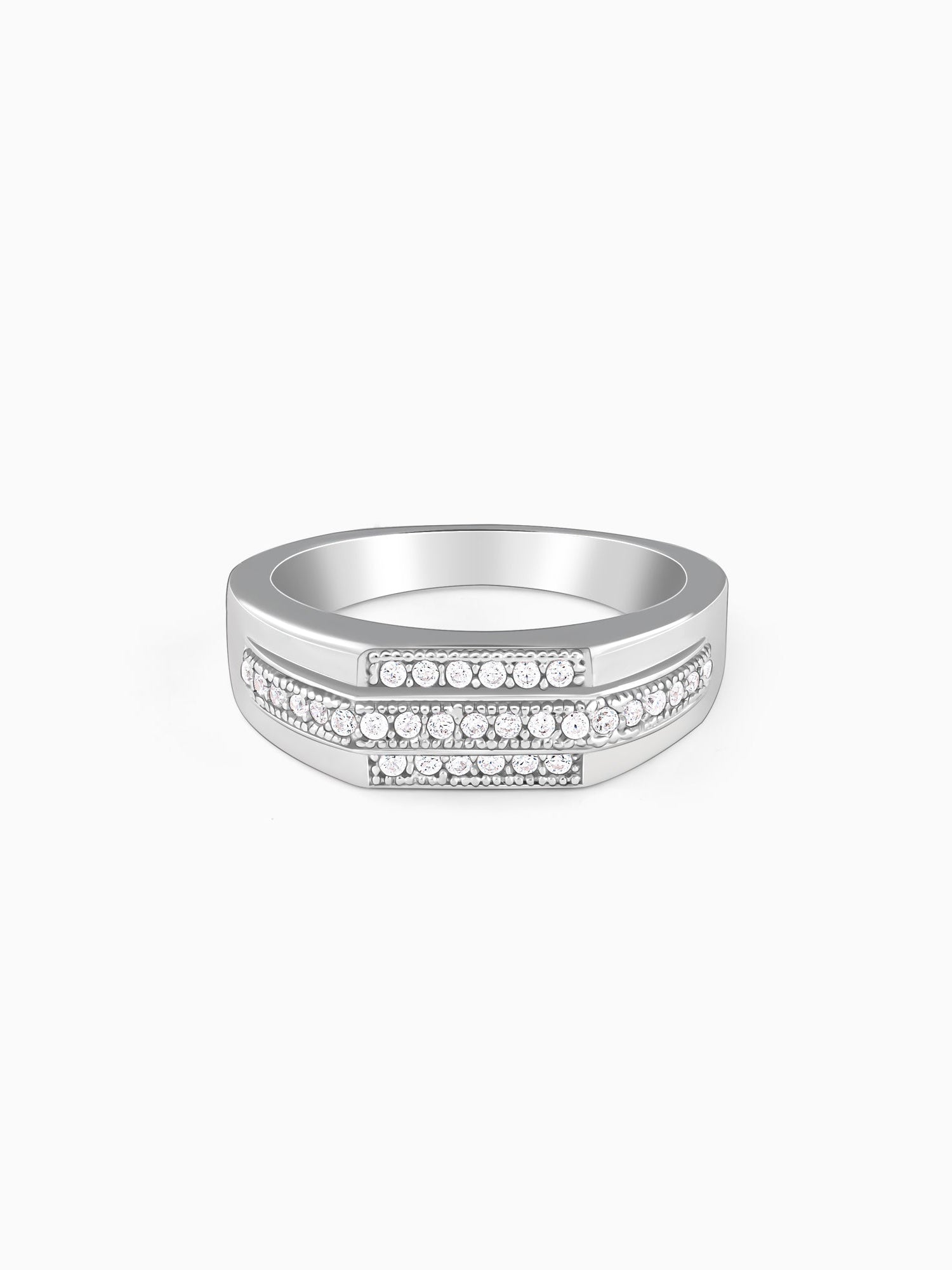 Silver Eternal Path Ring For Him