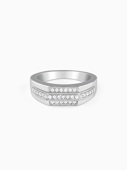 Silver Eternal Path Ring For Him