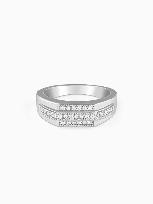 Silver Eternal Path Ring For Him