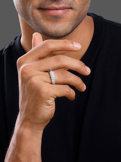 Silver Eternal Path Ring For Him