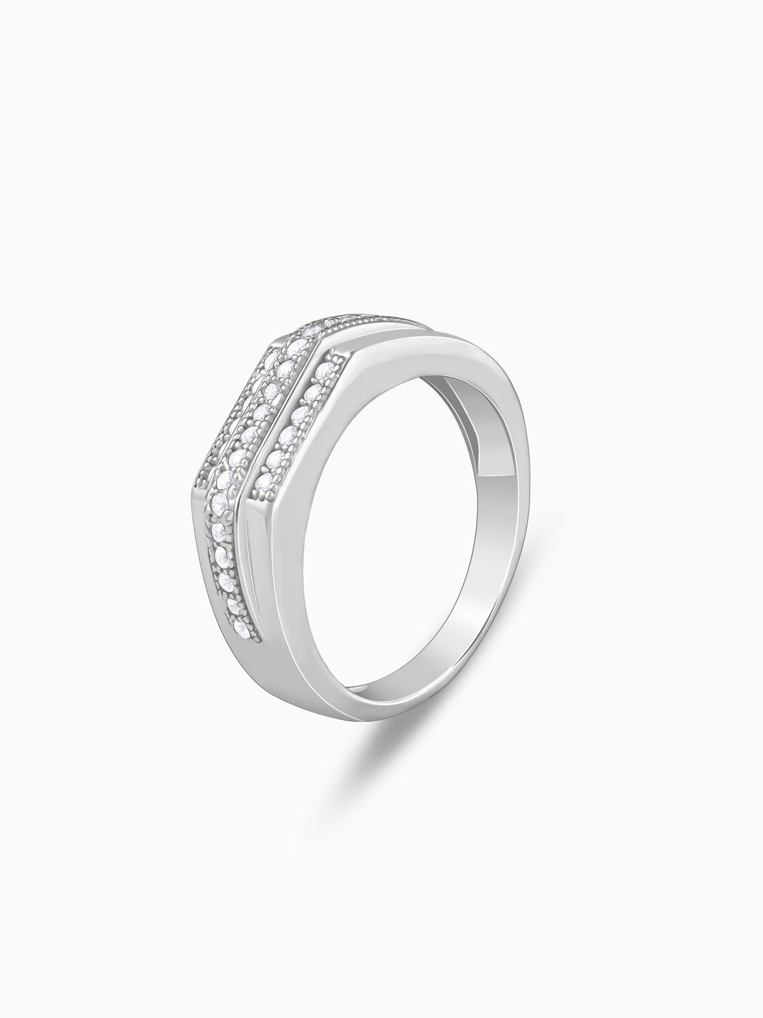 Silver Eternal Path Ring For Him