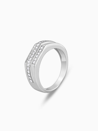 Silver Eternal Path Ring For Him