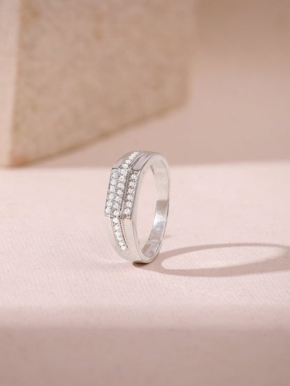 Silver Eternal Path Ring For Him