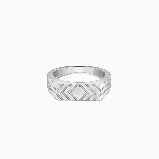 Silver Eternal Symmetry Ring For Him