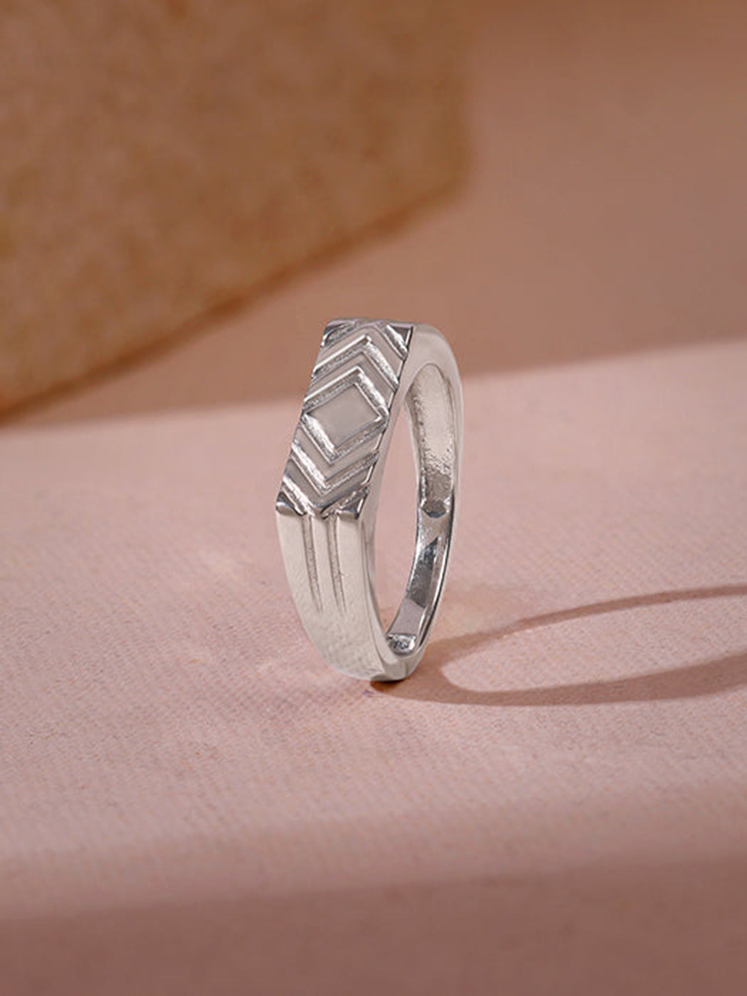 Silver Eternal Symmetry Ring For Him