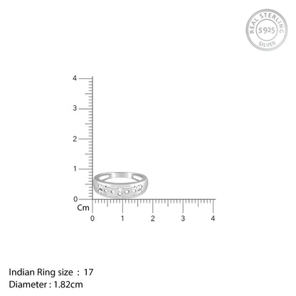 Silver Celestial Grid Ring For Him