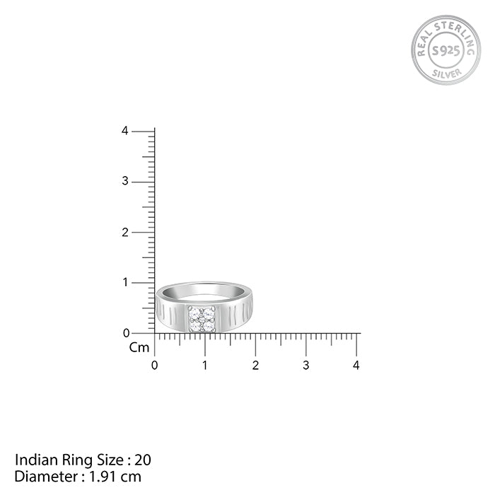 Silver Monolith Ring For Him