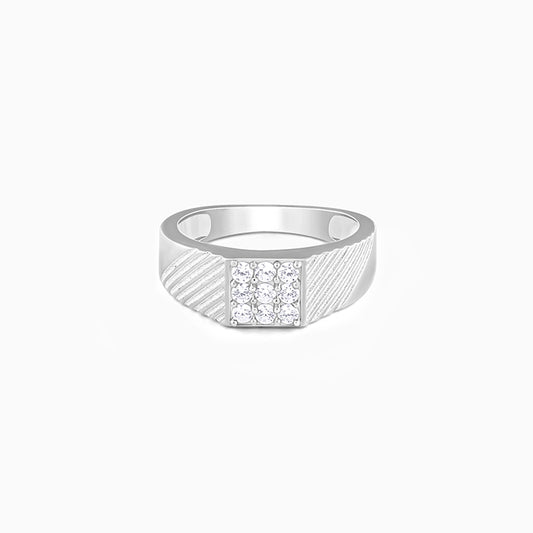 Silver Steezy Ring For Him