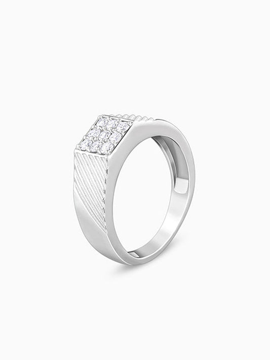 Silver Steezy Ring For Him