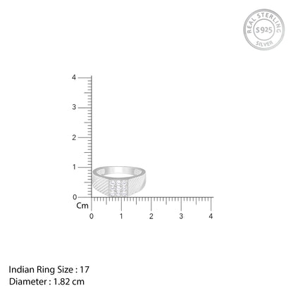 Silver Steezy Ring For Him