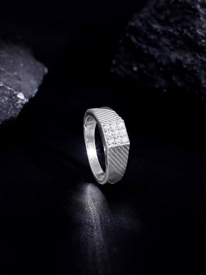 Silver Steezy Ring For Him