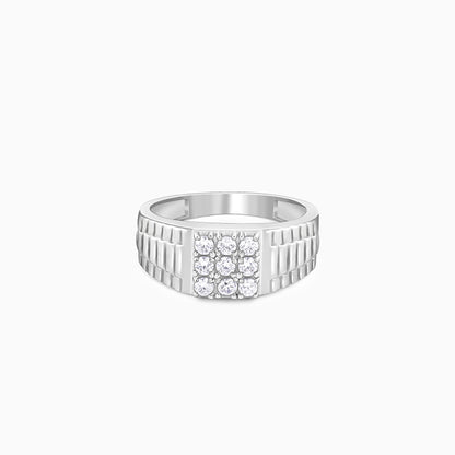 Silver Fuego Ring For Him