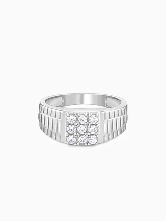 Silver Fuego Ring For Him
