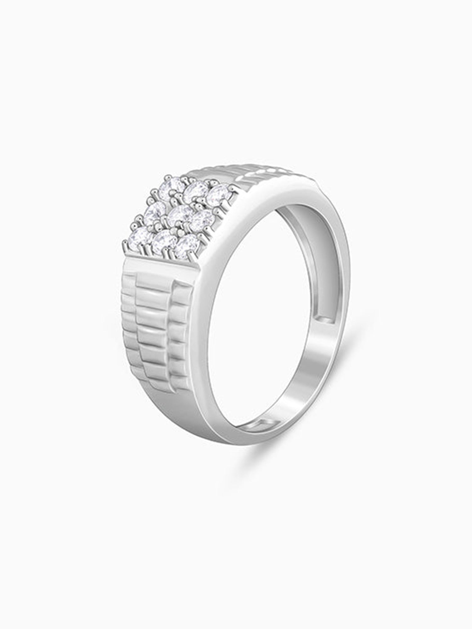 Silver Fuego Ring For Him