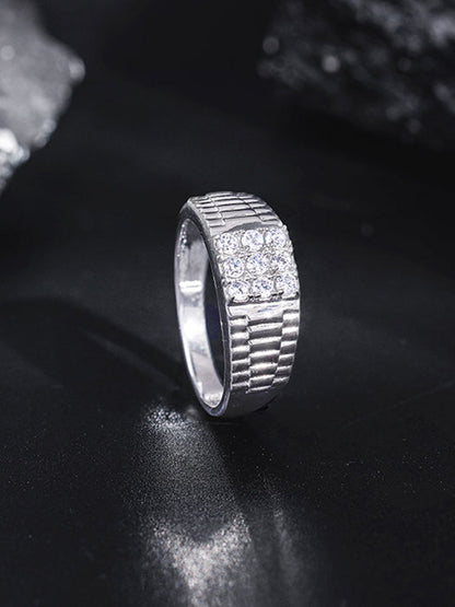 Silver Fuego Ring For Him