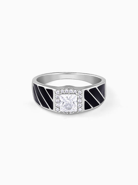 Silver Regal Spark Ring For Him