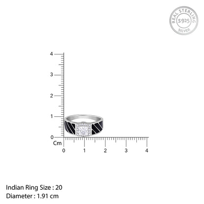 Silver Regal Spark Ring For Him