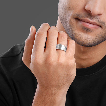 Silver Regal Crest Ring For Him
