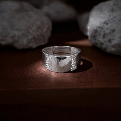 Silver Regal Crest Ring For Him