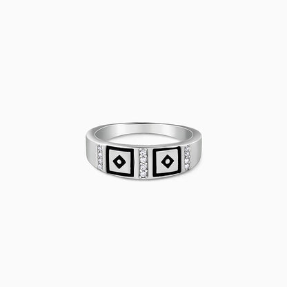 Silver Mystic Geometry Ring For Him
