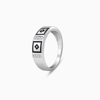 Silver Mystic Geometry Ring For Him