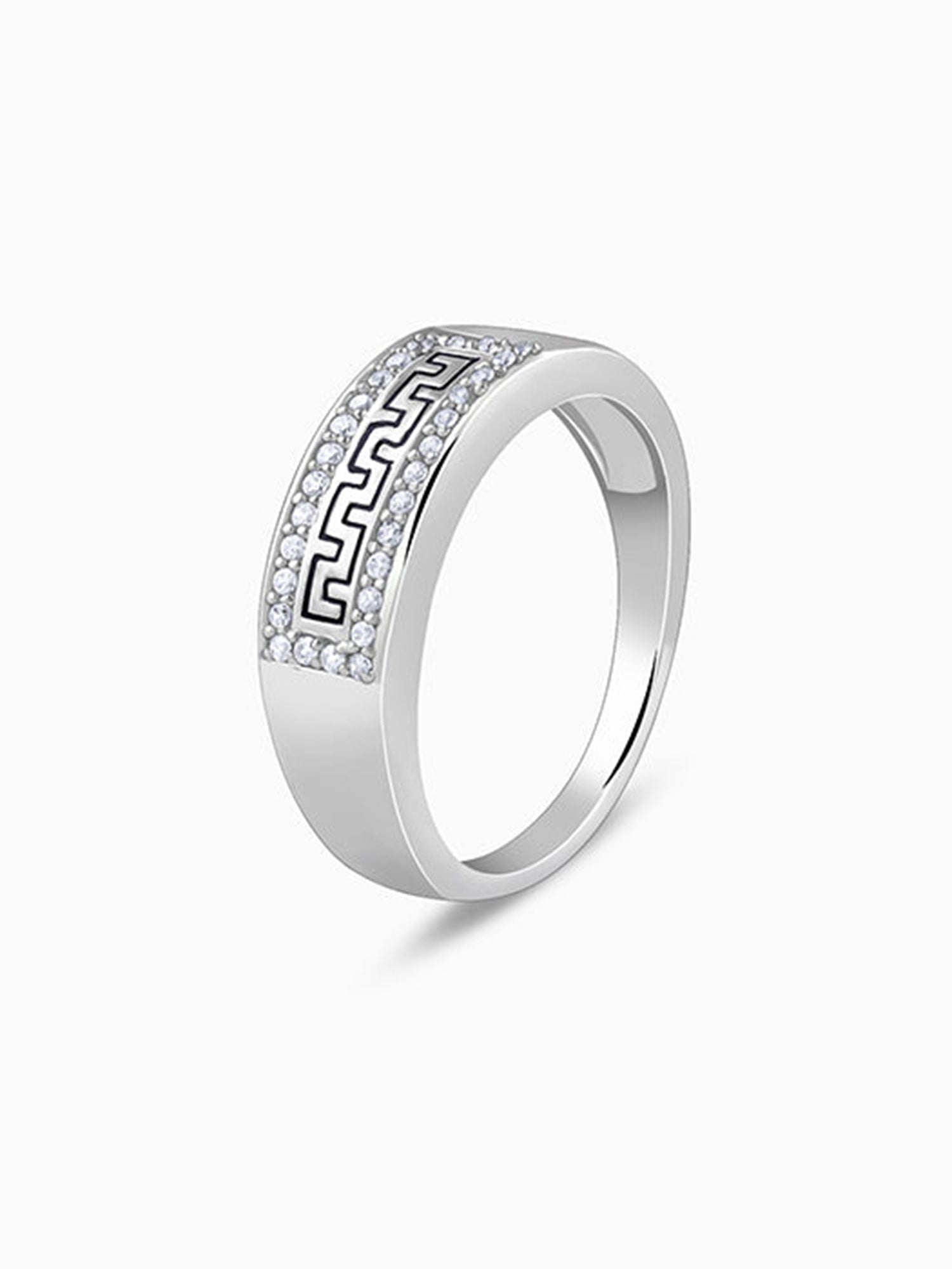 Silver Classy Shimmer Ring For Him