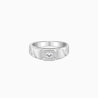 Silver Rockstar Ring For Him