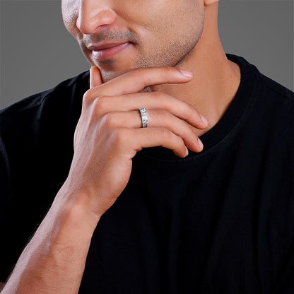 Silver Rockstar Ring For Him