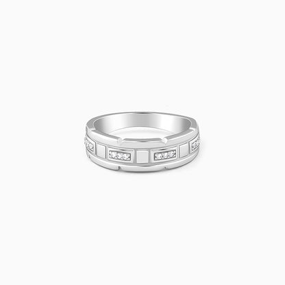 Silver Empire Edge Ring For Him