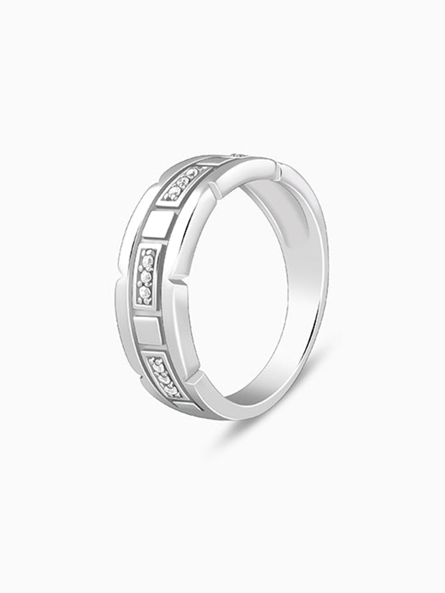 Silver Empire Edge Ring For Him