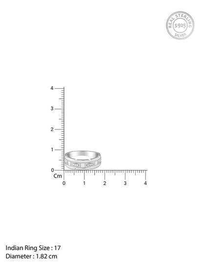 Silver Empire Edge Ring For Him