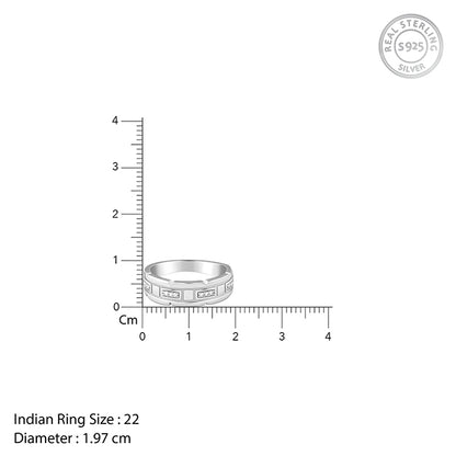 Silver Empire Edge Ring For Him