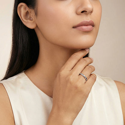 Silver Metric Ring (Size 12)