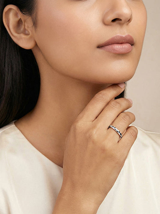 Silver Metric Ring (Size 12)