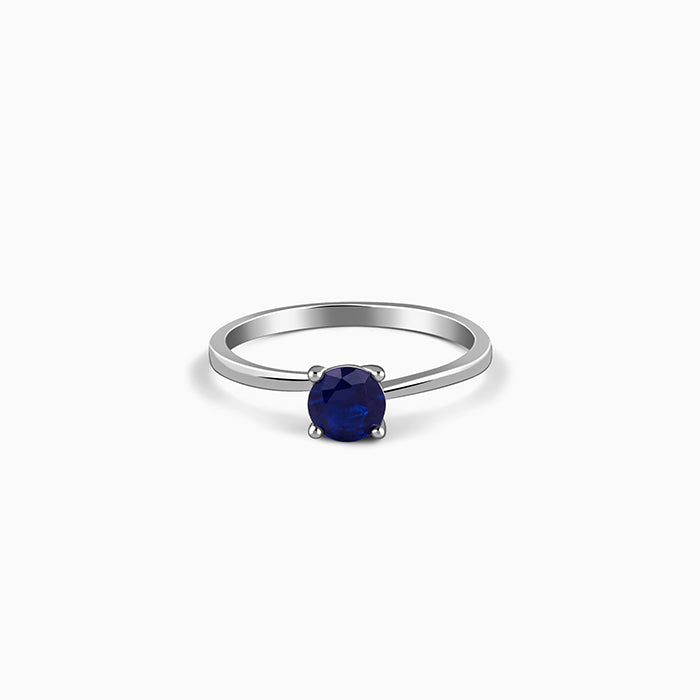 Silver Midnight Azure Ring (Size 12)